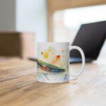 Gottesanbeterin Aquarell Tasse – Insekten-Design für Naturliebhaber