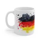 Deutschlandflagge Aquarell Tasse - Patriotischer Becher für Fußballfans und Nationalstolz