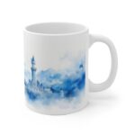 Weiße Tasse mit Neuschwanstein Motiv – Perfektes Geschenk für Reisefreunde und Wanderlustige