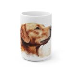 Labrador Aquarell Keramiktasse - Hochwertiger Druck, ideal für Tierliebhaber