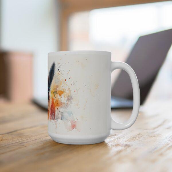 Lustige Lama Kaffeetasse – Aquarell-Design für Tier- und Naturfreunde