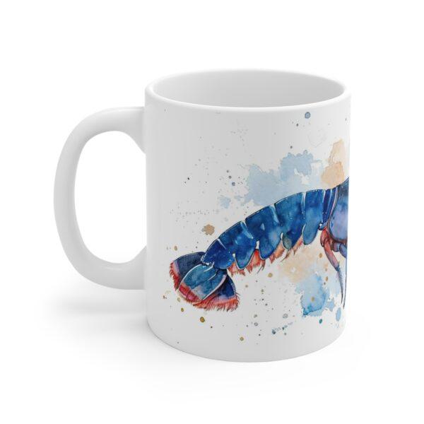 Blauer Flusskrebs Aquarell Tasse - Exotisches Design für Aquaristen und Naturfreunde