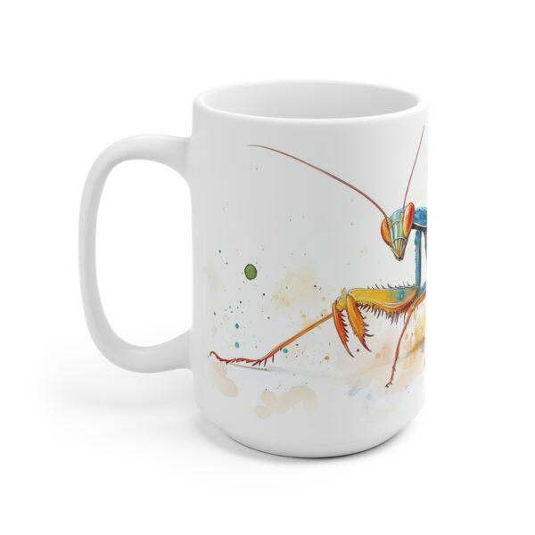 Gottesanbeterin Aquarell Tasse – Insekten-Design für Naturliebhaber