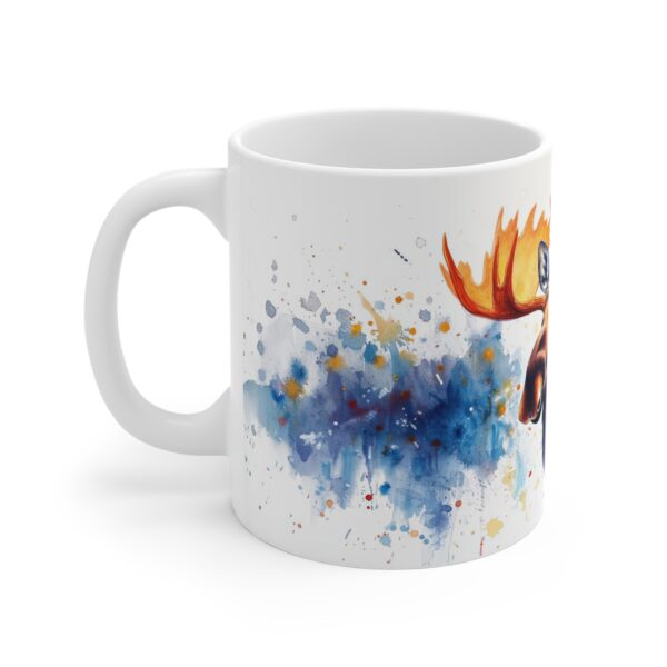 Aquarell Elch Tasse - Keramiktasse mit majestätischem Elchmotiv