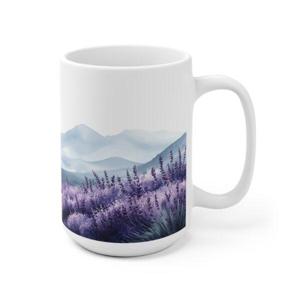 Lavendel Aquarell Tasse - Perfekte Kaffeetasse für Entspannungsliebhaber, Spülmaschinen- und Mikrowellengeeignet