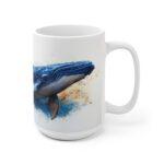 Blauwal Aquarell Tasse – Ozean Kaffeetasse für Meeresliebhaber