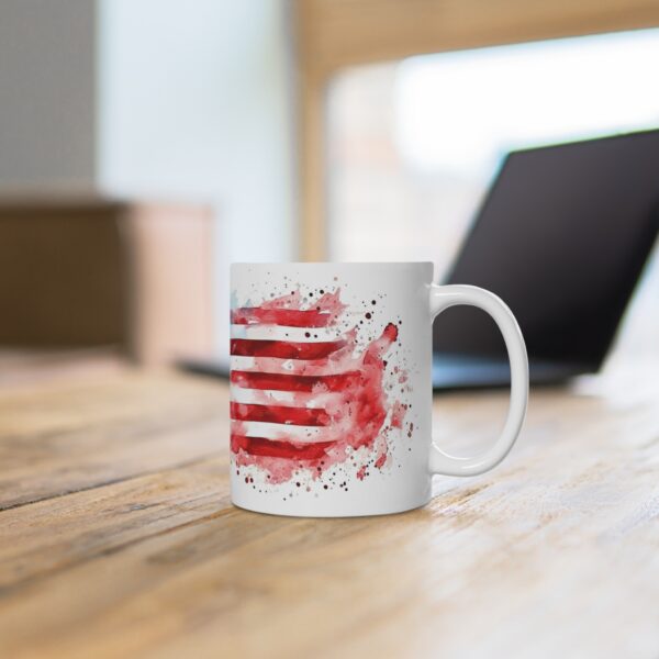 US-Flagge Aquarell Tasse - Becher mit Amerikanischem Symbol für Patriotische USA-Liebhaber