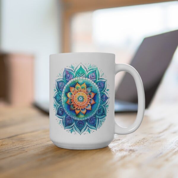 "Personalisierte Aquarell Mandala Tasse - Perfektes Geschenk für Kaffeeliebhaber"