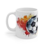 Fußball Deutschlandflagge Aquarell Tasse - Ideal für Fußballfans und Patrioten