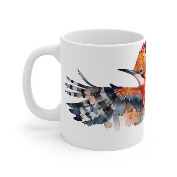 Aquarell Wiedehopf Vogel Keramik Becher – Handgemachte Designs für Tierliebhaber