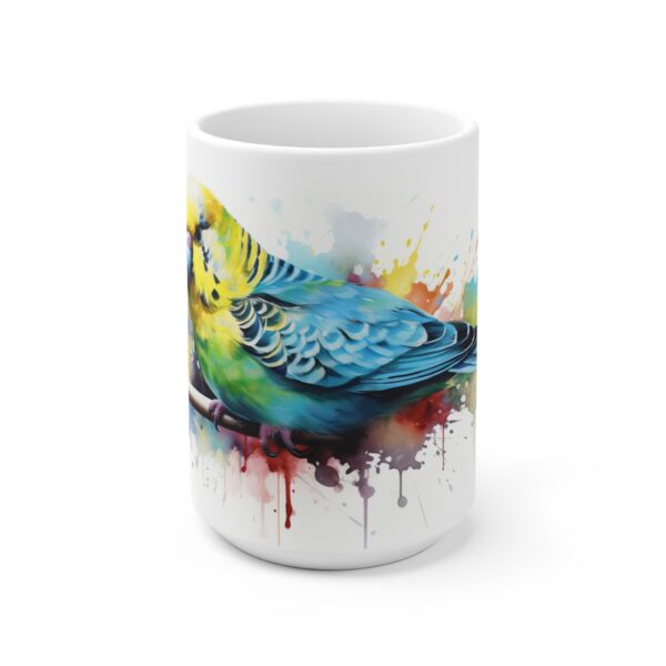 Wellensittich Tasse im Aquarell Design für Vogelliebhaber und Naturfreunde