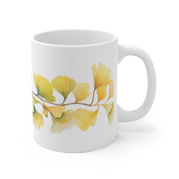 Ginkoblätter Aquarell Tasse - Stilvolle Naturmotive für Teeliebhaber und Naturliebhaber