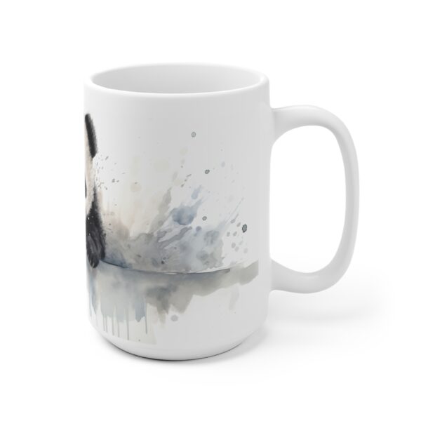 Weiße Keramiktasse mit Pandabär im Aquarell-Stil – Ideal für Tierliebhaber