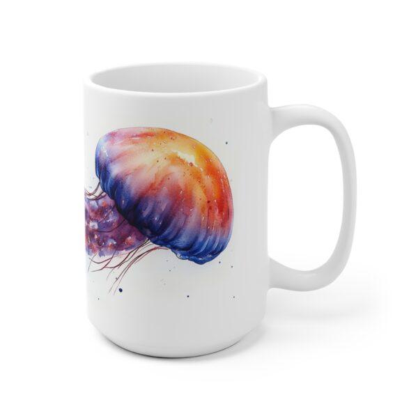 Aquarell Quallen Tasse - Unterwasserwelt Design für Kaffeeliebhaber