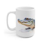 Krokodil Aquarell Tasse - Wildtier Design Becher für Tierliebhaber und Abenteurer