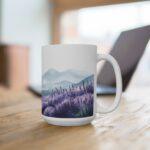 Lavendel Aquarell Tasse - Perfekte Kaffeetasse für Entspannungsliebhaber, Spülmaschinen- und Mikrowellengeeignet