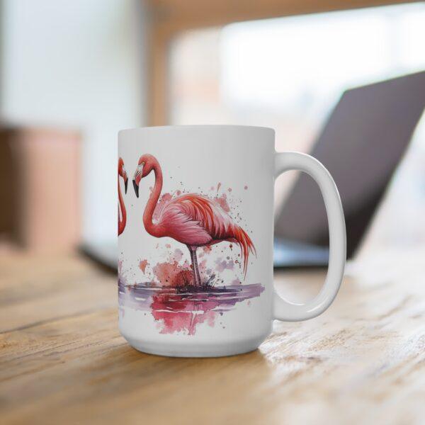 Flamingo Aquarell Tasse - Elegante Kaffeetasse für Tier- und Naturliebhaber