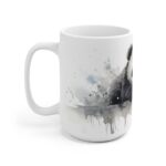 Weiße Keramiktasse mit Pandabär im Aquarell-Stil – Ideal für Tierliebhaber