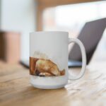 Keramiktasse mit Labrador Aquarellmotiv – Hochwertiger Becher für Tierliebhaber