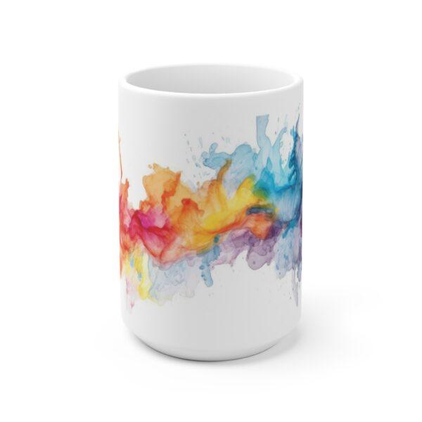 Abstrakte Wasserfarben Tasse - Kreativer Aquarell Becher für Kunstliebhaber und Kreative