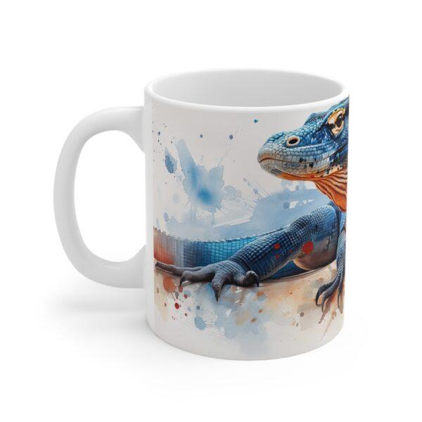 Komodo Dragon Wasserfarben Keramiktasse - Kunstvolle Tasse für Tee und Kaffee