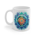 "Personalisierte Aquarell Mandala Tasse - Perfektes Geschenk für Kaffeeliebhaber"