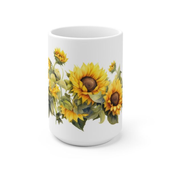 Sonnenblumen Aquarell Tasse – Stilvoller Becher für Blumenliebhaber und Sonnenanbeter