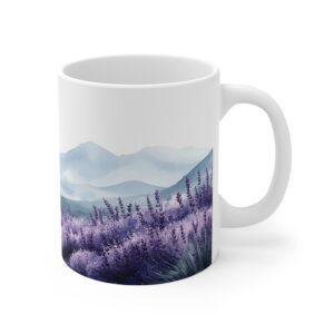 Lavendel Aquarell Tasse - Perfekte Kaffeetasse für Entspannungsliebhaber, Spülmaschinen- und Mikrowellengeeignet