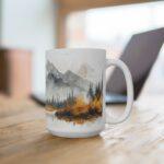 Aquarell Grizzlybär Tasse - Kaffeetasse für Natur- und Tierliebhaber