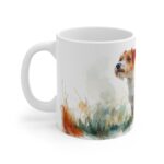 Keramiktasse Jack Russell Terrier im Aquarell-Stil – Hochwertiger Becher für Hunde-Liebhaber