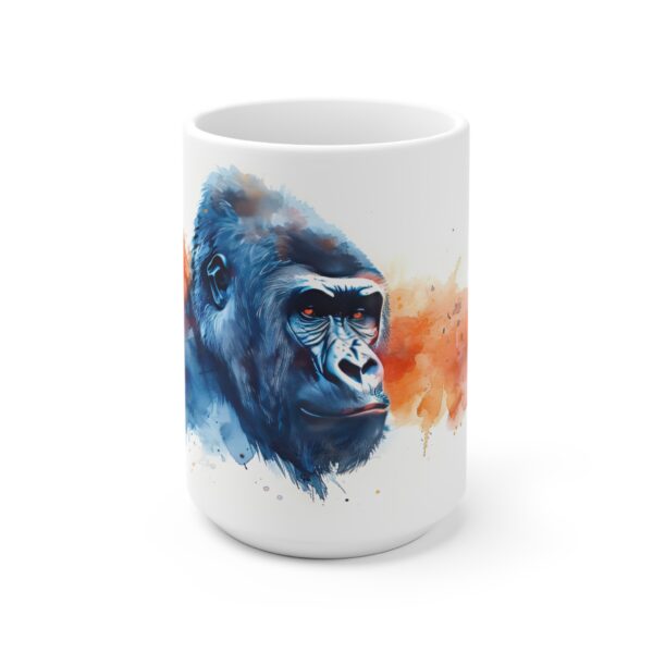 Gorilla Aquarell Keramiktasse für Tierkunstliebhaber