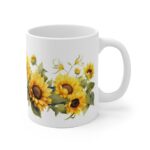 Sonnenblumen Aquarell Tasse – Stilvoller Becher für Blumenliebhaber und Sonnenanbeter