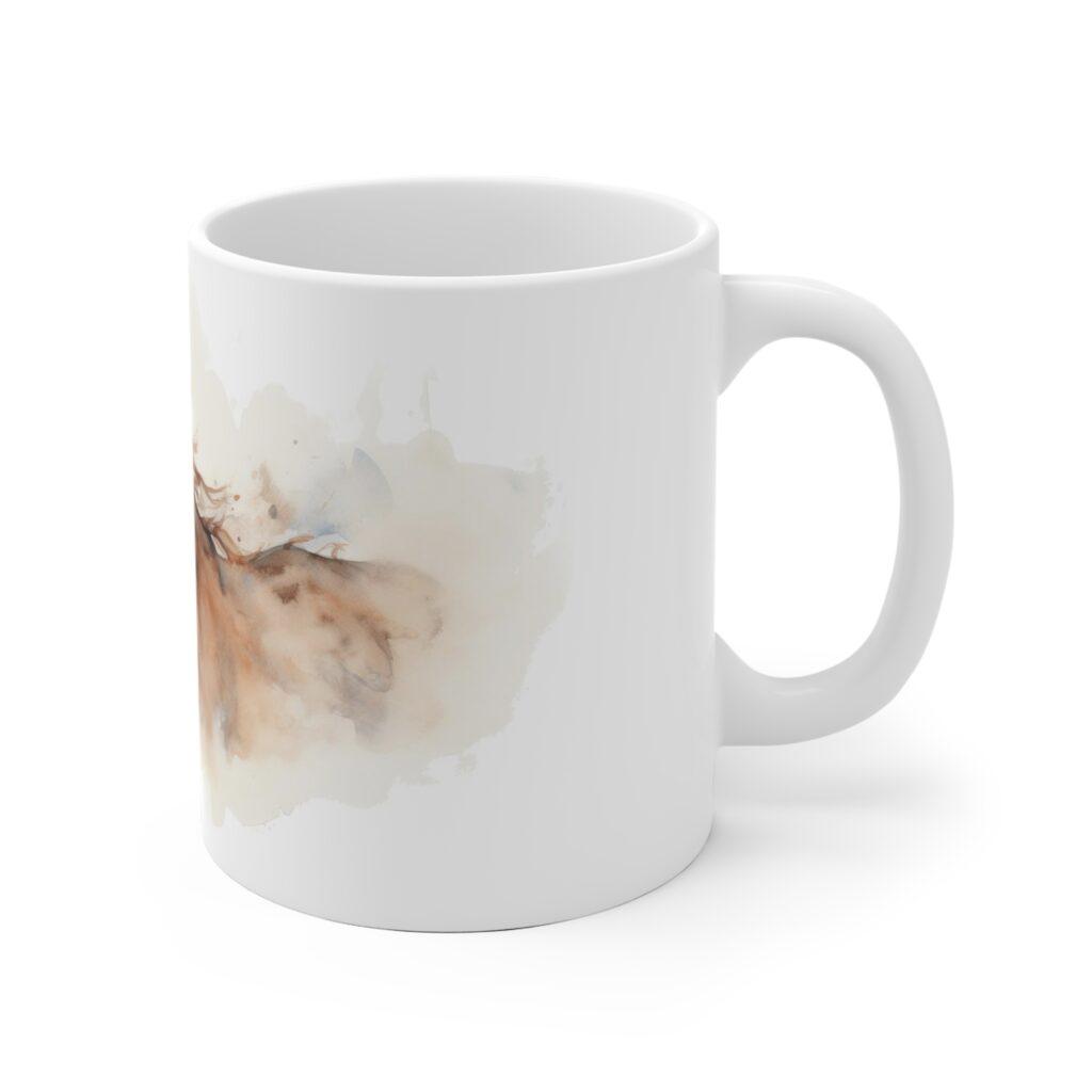 Aquarell Pferde Tasse &ndash; Kreatives Geschenk f&uuml;r Pferdefans