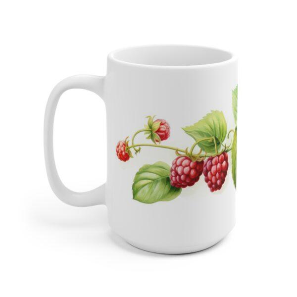 Himbeere Aquarell Tasse – Becher mit Saftigem Beeren Design für Sommerfrüchte-Fans und Natur-Liebhaber