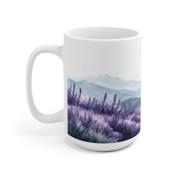 Lavendel Aquarell Tasse - Perfekte Kaffeetasse für Entspannungsliebhaber, Spülmaschinen- und Mikrowellengeeignet