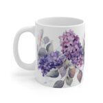 Flieder Aquarell Tasse - Becher mit Blumenmotiv für Blumenliebhaber und Romantiker