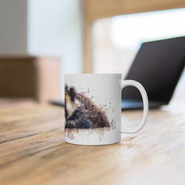 Aquarell Dachs Tasse - Keramik Tasse als Geschenkidee