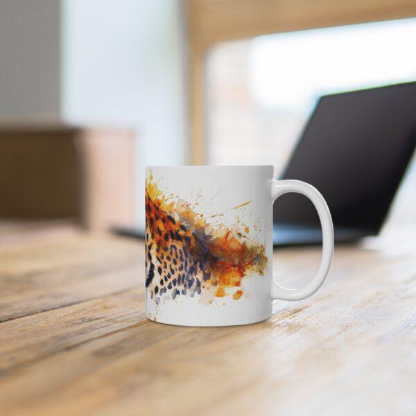 Leopard Aquarell Tasse – Becher für Wildtierfans und Naturliebhaber