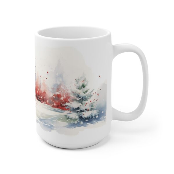 Weihnachtstasse mit Aquarell-Motiv - Festliche Keramikbecher für besondere Geschenke und saisonale Freude