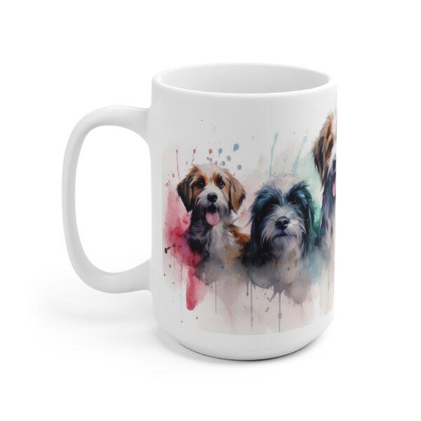 Aquarell Hundetasse – Künstlerische Kaffeetasse für Hundefreunde und Geschenkideen