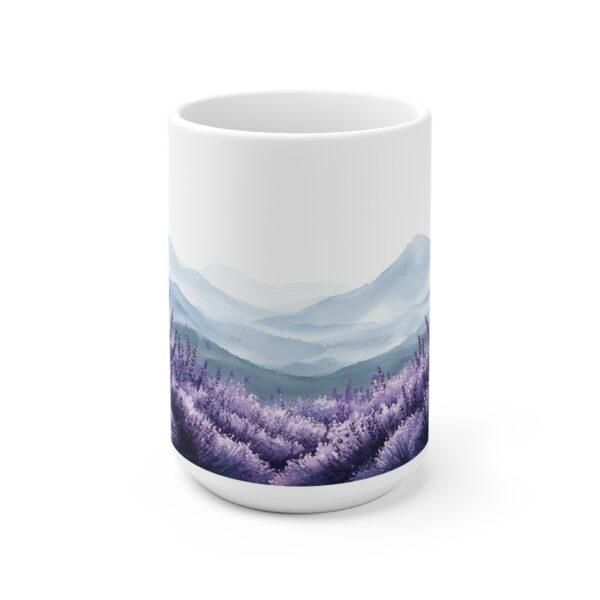 Lavendel Aquarell Tasse - Perfekte Kaffeetasse für Entspannungsliebhaber, Spülmaschinen- und Mikrowellengeeignet