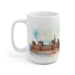 Weiße Tasse mit Watercolor Big Ben Motiv – Perfektes Geschenk für Reisefreunde und Weltenbummler