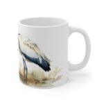 Storch Aquarell Tasse - Eleganter Becher für Natur- und Vogelliebhaber