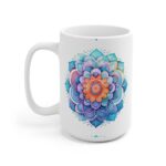 "Bedruckte Geschenk Tasse mit Aquarell Mandala Ornament - Kaffeetasse für jeden Anlass"