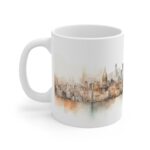 Aquarell Skyline Paris Tasse - Bedruckte Kaffeetasse als Geschenk