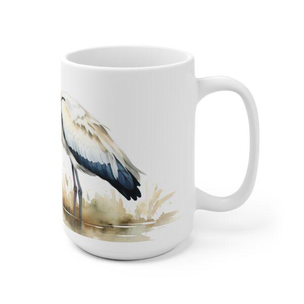 Storch Aquarell Tasse - Eleganter Becher für Natur- und Vogelliebhaber