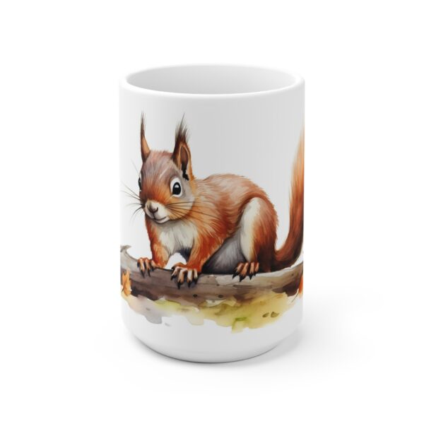 Eichhörnchen Aquarell Tasse – Verspielte Waldtier Tasse für Naturfreunde und Tierliebhaber