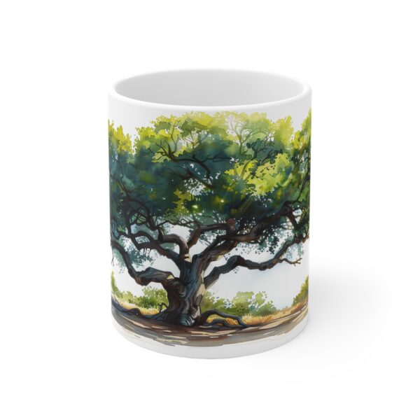 Eiche Aquarelliert Keramikbecher - Hochwertige Tasse für Kaffee und Tee