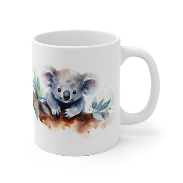 Weiße Keramik Tasse mit Koalabär - Perfekte Kinder-Tasse mit Aquarell-Motiv