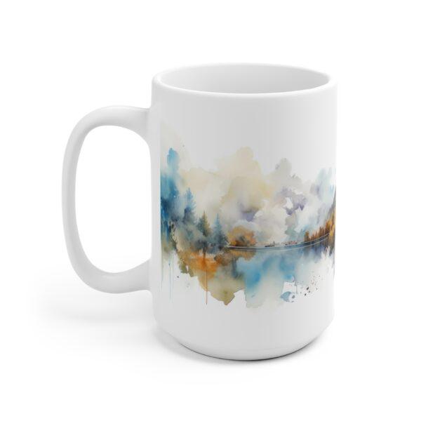 Aquarell Tasse Neuschwanstein Motiv – Perfektes Geschenk für Reisefreunde und Entdecker in Bayern